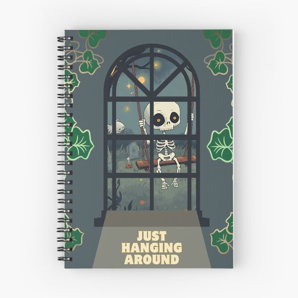 Item preview, Just Hanging Around – Cute Skeleton Swing designed and sold by LunariQ11.
