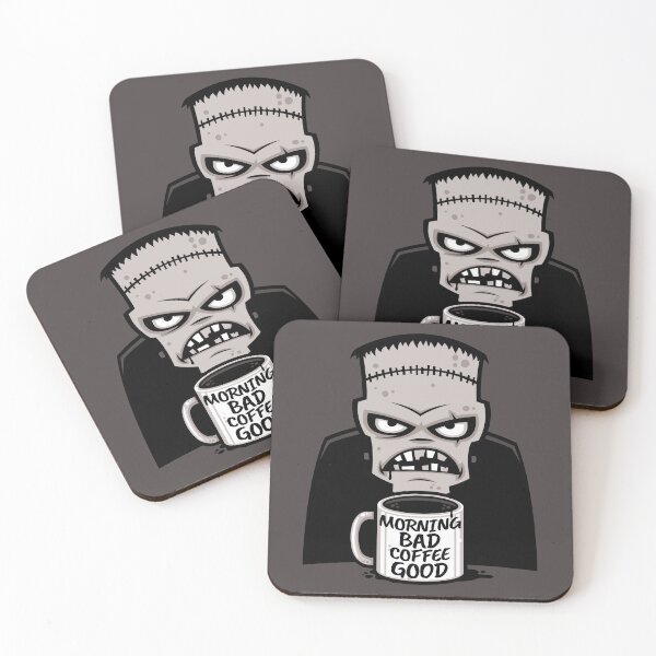 Item preview, Morning Bad Coffee Good Reanimated Monster designed and sold by fizzgig.