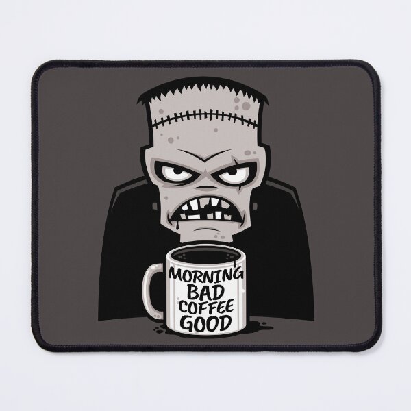 Item preview, Morning Bad Coffee Good Reanimated Monster designed and sold by fizzgig.
