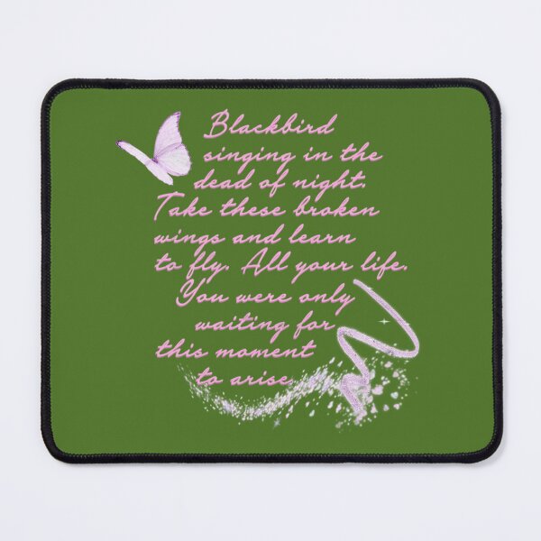 Item preview, Blackbird Butterfly Lyric Design | PERFECT GIFT FOR YOU AND FRIENDS designed and sold by ThomasSurette.