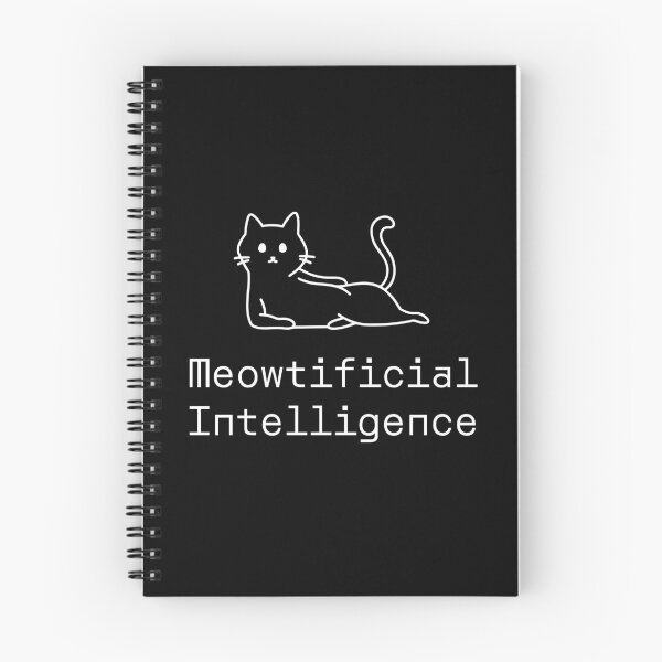 Item preview, Meowtificial Intelligence designed and sold by PromptlyPrinted.