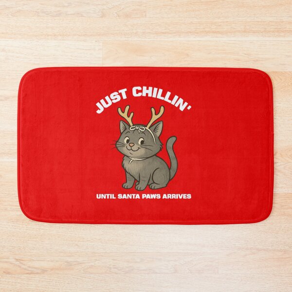 Item preview, Funny Cat Reindeer Christmas  - Just Chillin' Santa Paws Pet Lover designed and sold by Cree8if.
