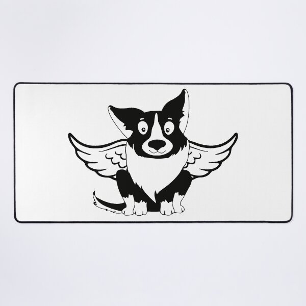Item preview, Cute Angel Corgi with Wings – Memorial Pet Sticker for Dog Lovers designed and sold by Dragonfly-10.