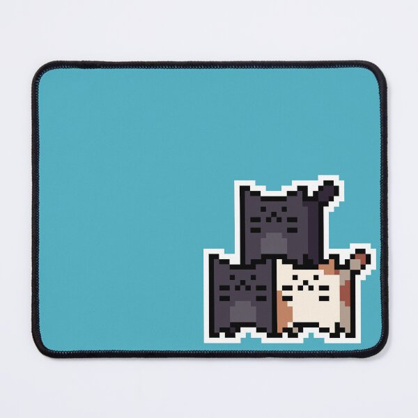 Item preview, Orange Accent Pixel-Cats Trio designed and sold by Wojciech Sumara.