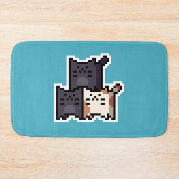 Item preview, Orange Accent Pixel-Cats Trio designed and sold by Wojciech Sumara.