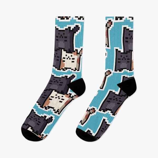 Item preview, Orange Accent Pixel-Cats Trio designed and sold by Wojciech Sumara.