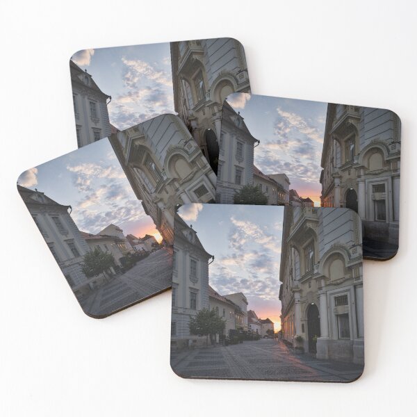 Item preview, Sunset Street in Sibiu – Historic Old Town Romania designed and sold by RastislavS.