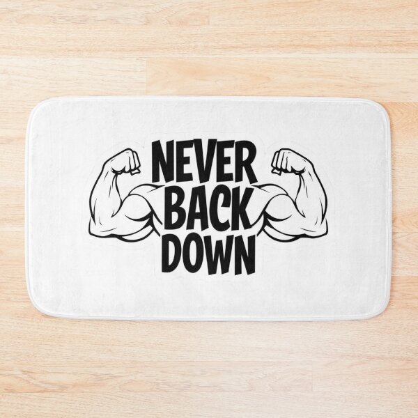 Item preview, Never Back Down Motivational Quote Biceps designed and sold by KTGim.
