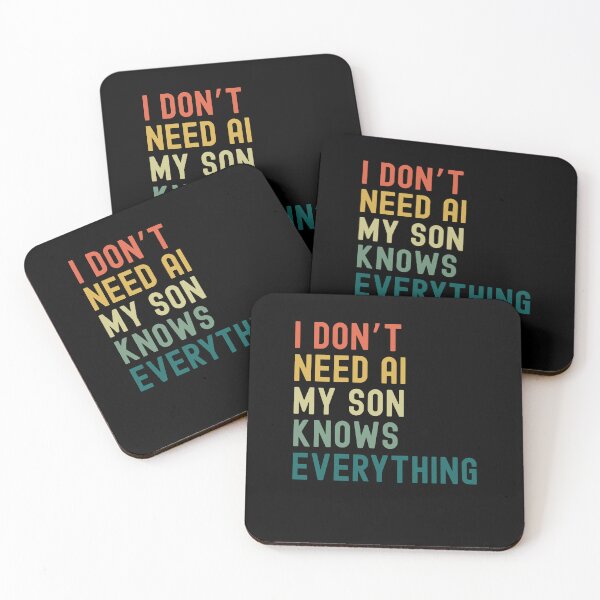 Item preview, I Dont Need AI My Son Knows Everything Funny Family retro designed and sold by snowry.