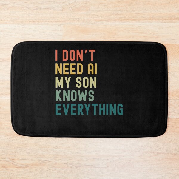 Item preview, I Dont Need AI My Son Knows Everything Funny Family retro designed and sold by snowry.