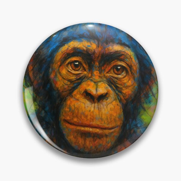 Item preview, Chimp portrait designed and sold by goldylonglocks.