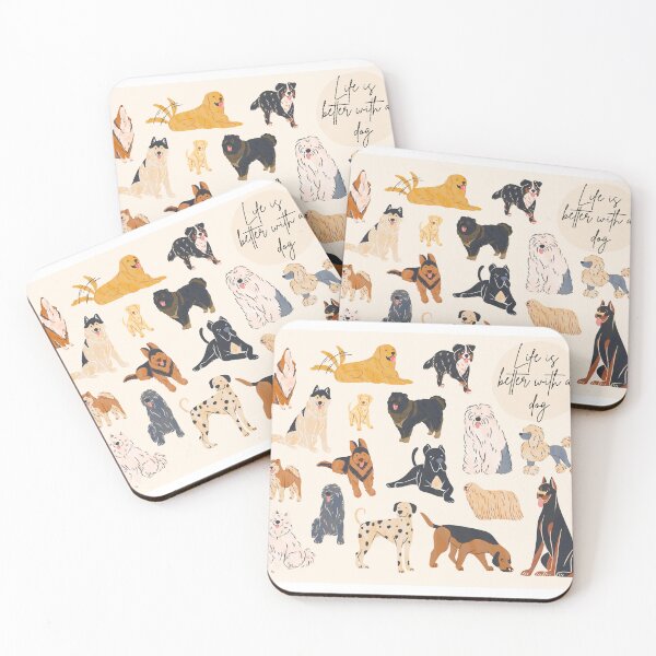 Item preview, Life is better with a dog quote design designed and sold by WildwoodStore.