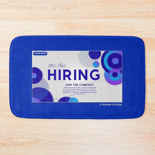 Item preview, Blue invitation for a Job Interview designed and sold by demnan.