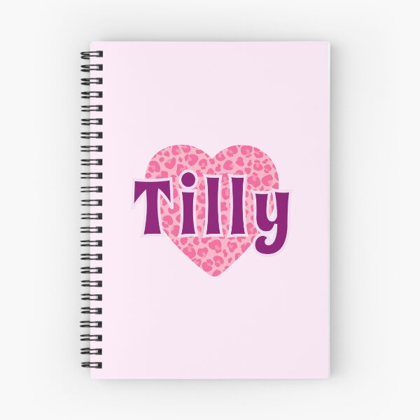 Item preview, Tilly Name Pink Leopard Heart designed and sold by Jeallan Designs.