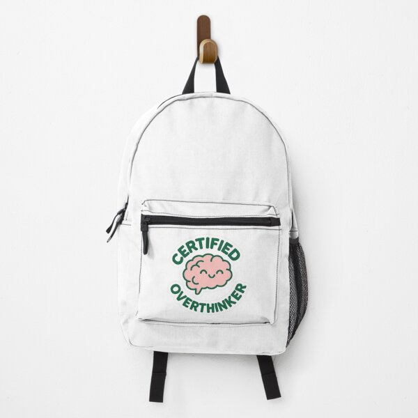 Item preview, Certified Overthinker — cute smiling brain (kawaii) designed and sold by Tommy's Arts.