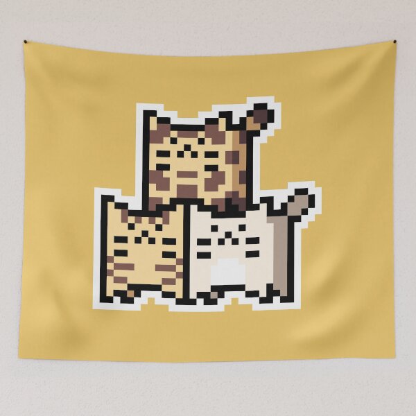 Item preview, Wild Pixel-Cats Trio designed and sold by Wojciech Sumara.
