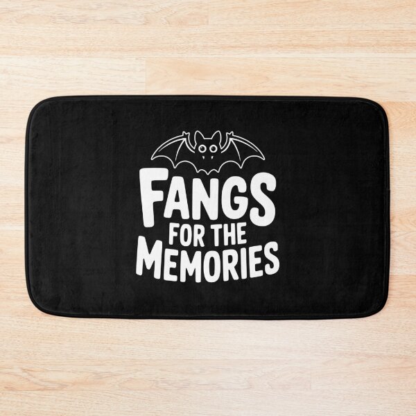 Item preview, Fangs For The Memories! Funny Halloween Bat Pun designed and sold by PMCreative.