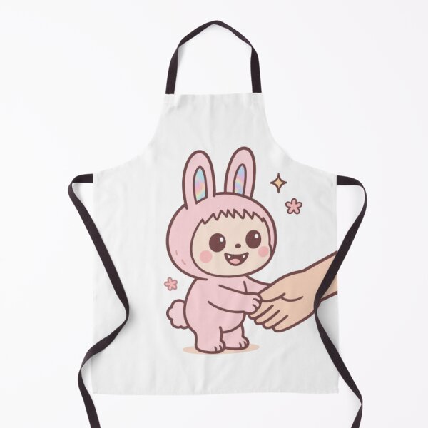 Item preview, Illustration kawaii de Labubu en costume lapin pastel designed and sold by MeowLoka ⭐⭐⭐⭐.
