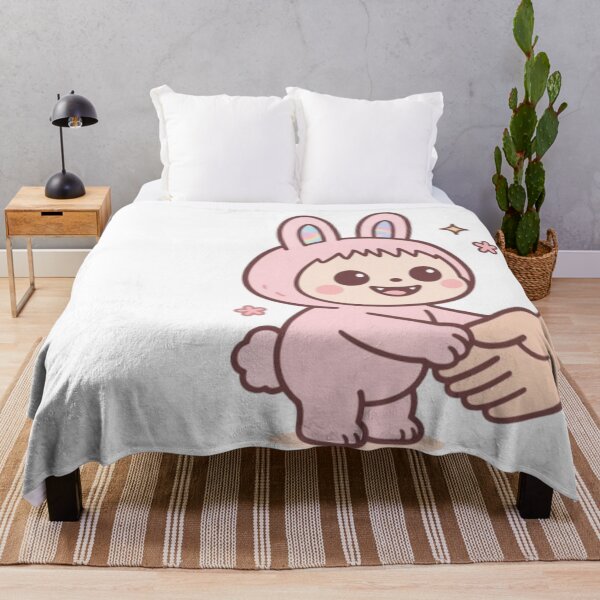 Item preview, Illustration kawaii de Labubu en costume lapin pastel designed and sold by MeowLoka ⭐⭐⭐⭐.