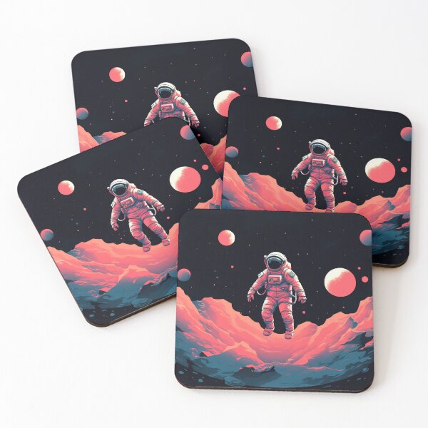 Item preview, Astronaut floating between planets designed and sold by anytka.