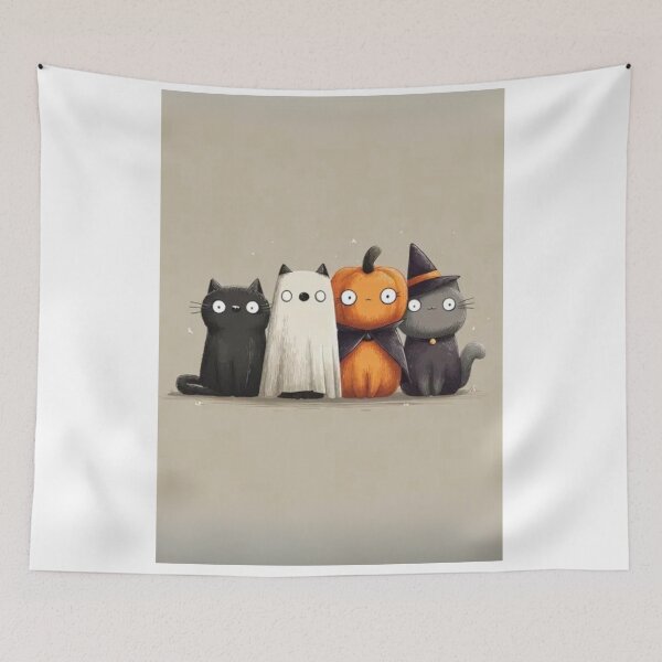 Item preview, "Purranormal Cativity: Meow-loween Mischief Squad" designed and sold by Print Fiction.