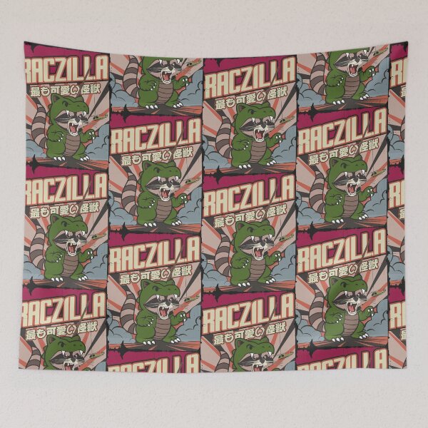 Item preview, Raczilla - Raccoon dressed as Godzilla designed and sold by StellarBees.