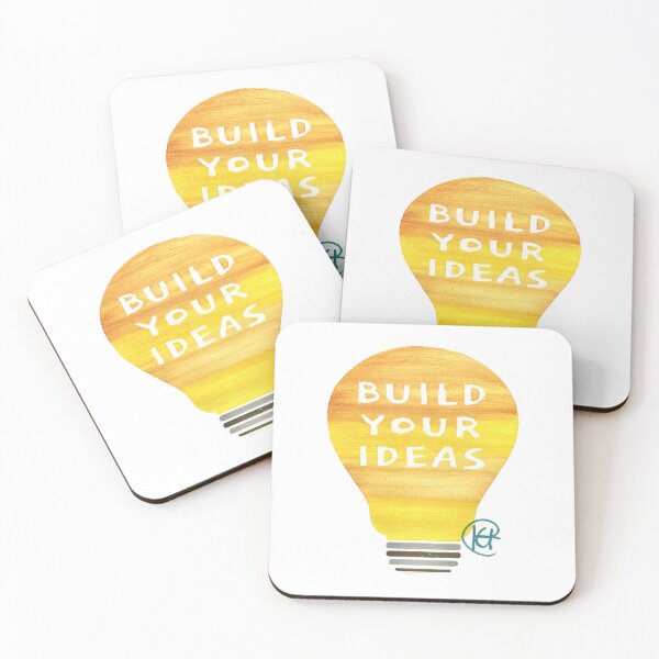 Item preview, Build Your Ideas Lightbulb Art designed and sold by Kalli Taub Art.