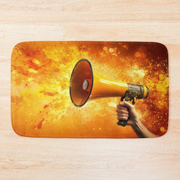 Item preview, Bold megaphone in action designed and sold by anytka.