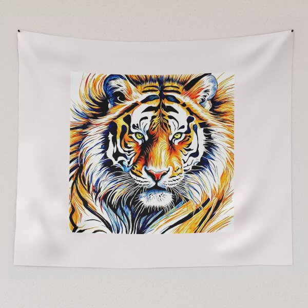 Item preview, The  Colorful Fierce Beauty Tiger#2 designed and sold by Helios Be. Lavsh.
