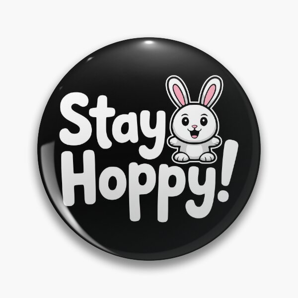 Item preview, Stay Hoppy! Funny Bunny Pun designed and sold by PMCreative.