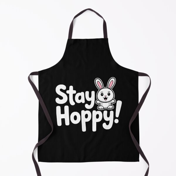 Item preview, Stay Hoppy! Funny Bunny Pun designed and sold by PMCreative.