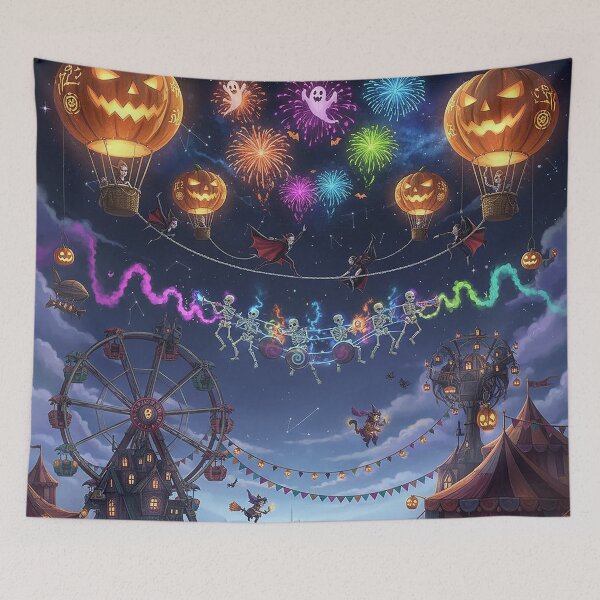 Item preview, Halloween Carnival in the Sky designed and sold by AmetistLight.