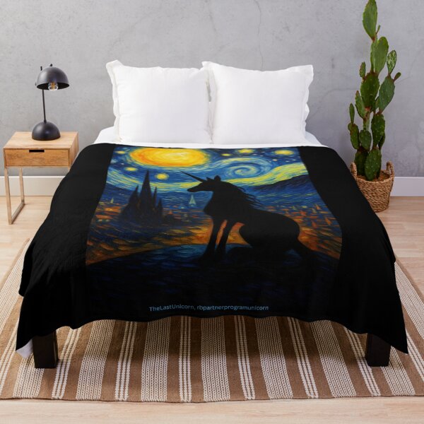 Item preview, The Last Unicorn Van Gogh designed and sold by Dragon Space.