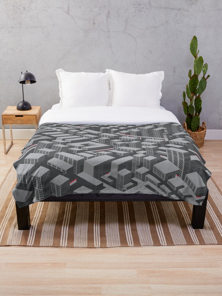 Brutalist Utopia Throw Blanket for Sale by Liis Roden