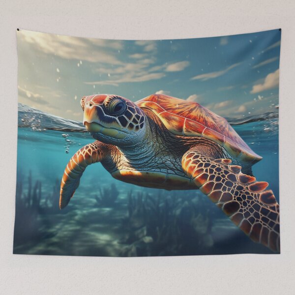 Item preview, Cruising Currents - Turtle at Sea Leve designed and sold by anytka.