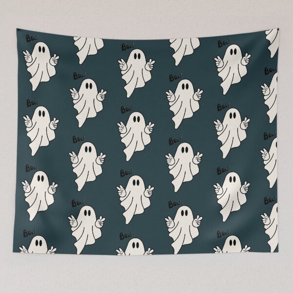 Item preview, Boo! Cute Ghost Illustration – Spooky & Playful Wall Art  #Boo #Ghost #Halloween designed and sold by LH-Robin.
