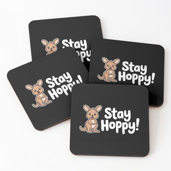 Item preview, Stay Hoppy! Funny Kangaroo Pun designed and sold by PMCreative.