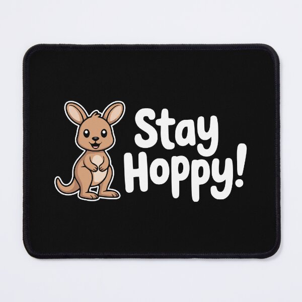Item preview, Stay Hoppy! Funny Kangaroo Pun designed and sold by PMCreative.