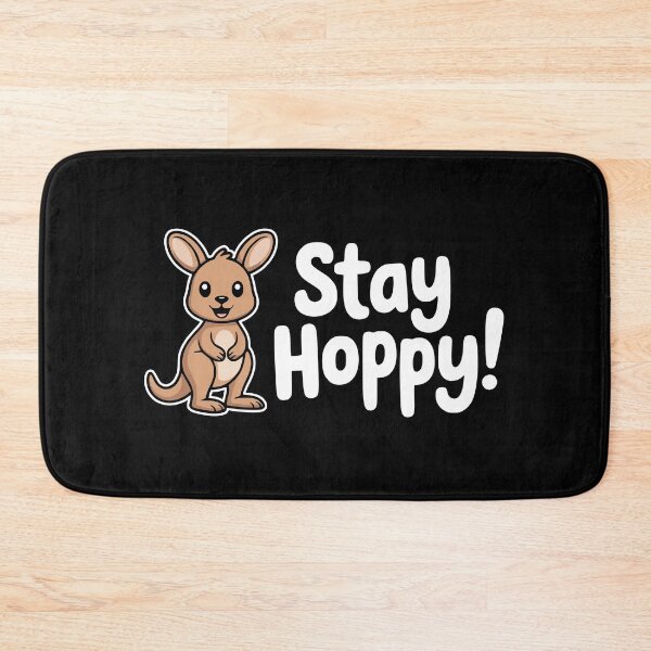 Item preview, Stay Hoppy! Funny Kangaroo Pun designed and sold by PMCreative.