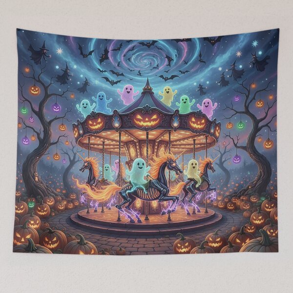 Item preview, Haunted Halloween Carousel designed and sold by AmetistLight.
