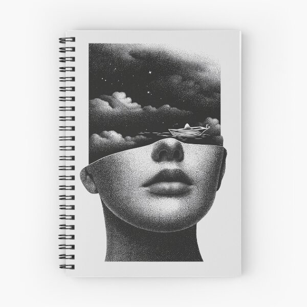 Item preview, Surreal Portrait with Clouds and Ocean designed and sold by Ziashops.