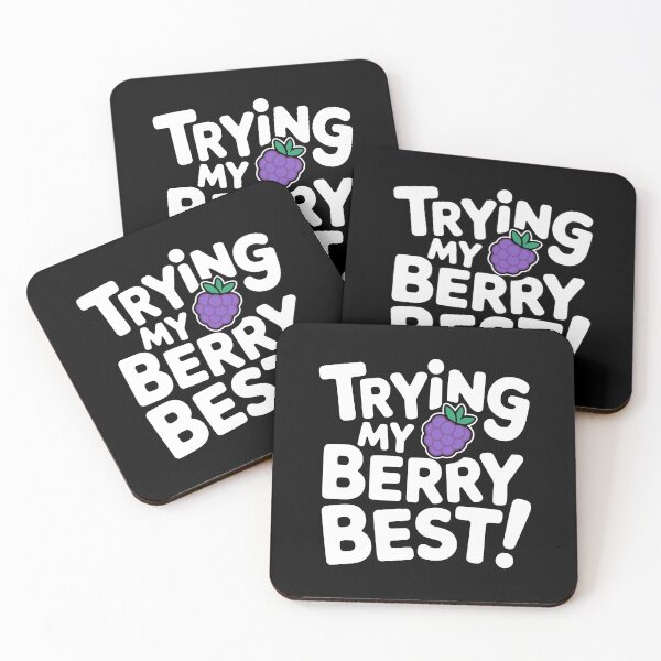 Item preview, Trying My Berry Best! Funny Blackberry Pun designed and sold by PMCreative.