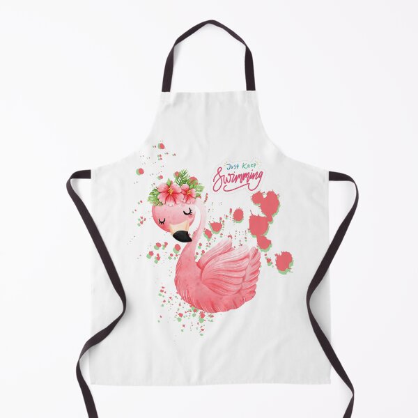 Item preview, Floral Flamingo Just Keep Swimming designed and sold by DonneeCreations.