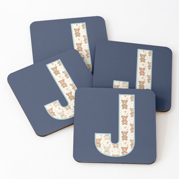 Item preview, Cute Teddy Bear Pattern Letter I Monogram designed and sold by rustyroofco.