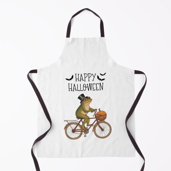 Item preview, Happy Halloween Vintage Frog – Retro Spooky Illustration designed and sold by TheMysticNook.