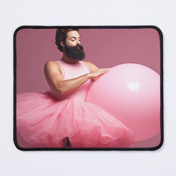 Item preview, Graceful Bearded Dancer with Pink Balloon designed and sold by anytka.