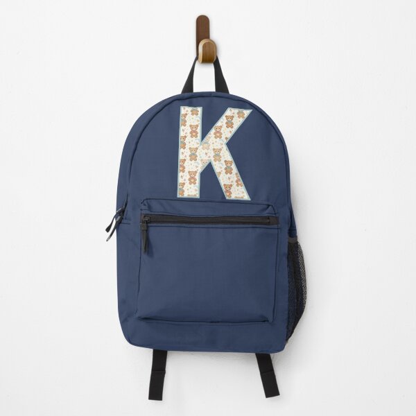 Item preview, Cute Teddy Bear Pattern Letter K Monogram designed and sold by rustyroofco.