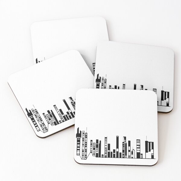Item preview, Paysage Urbain 13 (simple, noir et blanc, minimaliste) designed and sold by EBFCDesigns.