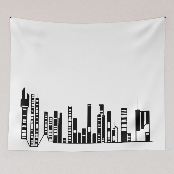 Item preview, Paysage Urbain 13 (simple, noir et blanc, minimaliste) designed and sold by EBFCDesigns.