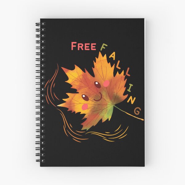 Item preview, Free Falling Autumn Leaf – Cute Kawaii Fall Design designed and sold by SunandShade.
